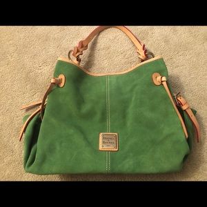 DOONEY & BOURKE Green Suede Hobo Bag